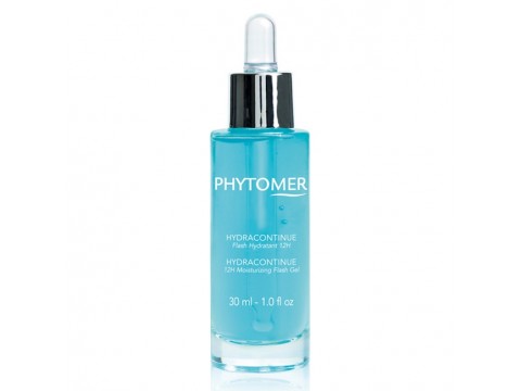 PHYTOMER HYDRACONTINUE 12H MOISTURIZING FLASH GEL 12h drėkinamasis veido gelis, visiems odos tipams, oda išlieka pridrėkinta 12 valandų, 50 ml